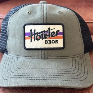 Howler Brothers Olive and Black trucker Cap